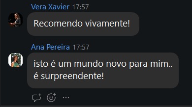 Reação ao vivo durante a imersão 2