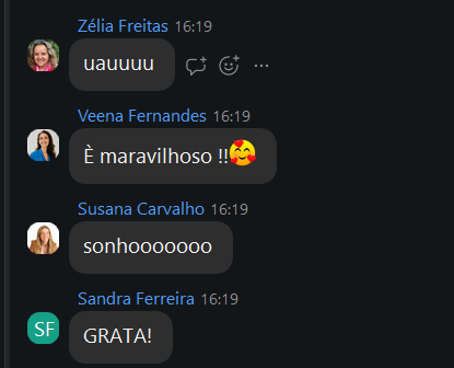 Reação ao vivo durante a imersão 3