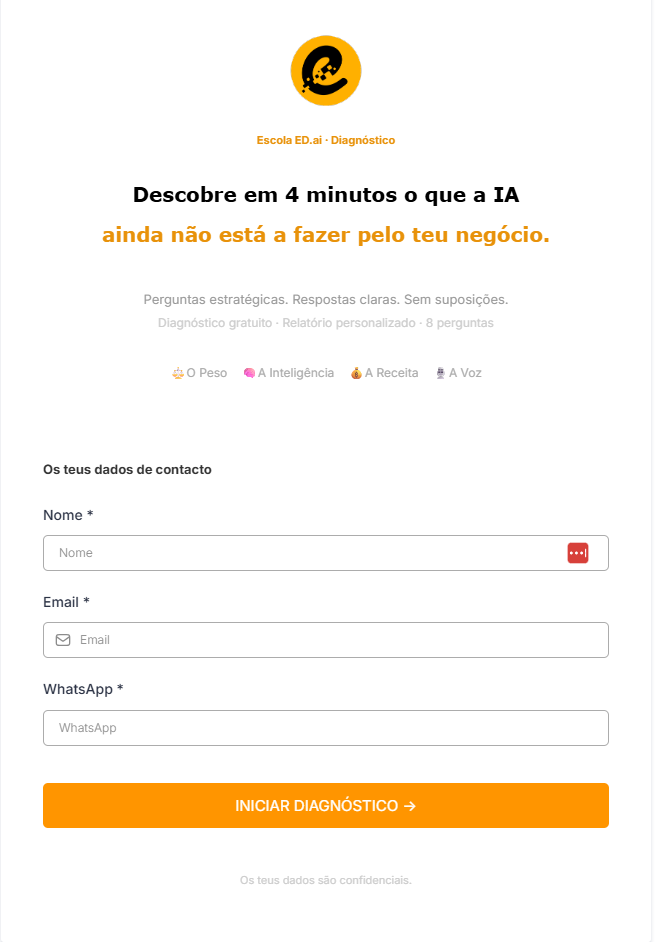 Exemplo de landing page criada pelo Colaborador 24H